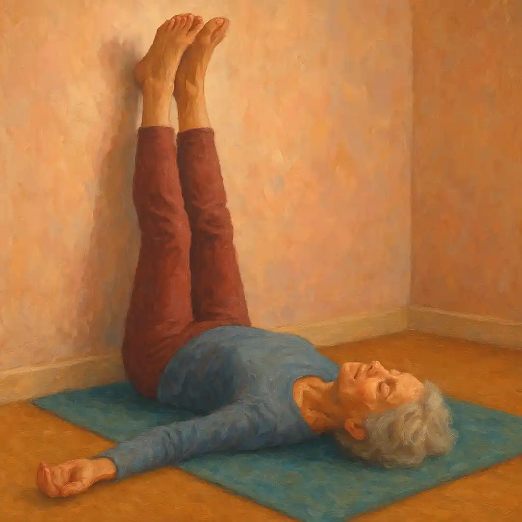 Legs Up The Wall Pose for Seniors: Overnight Neck Tension Relief, Better Sleep, and Calmer Evenings