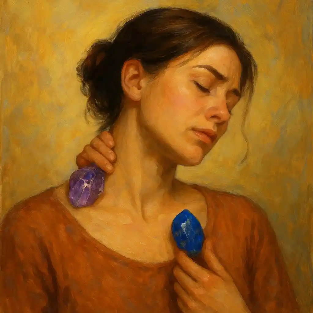 Neck Pain with Amethyst and Lapis Lazuli: A Clear, Practical Crystal Routine for Daily Relief and Well-Being